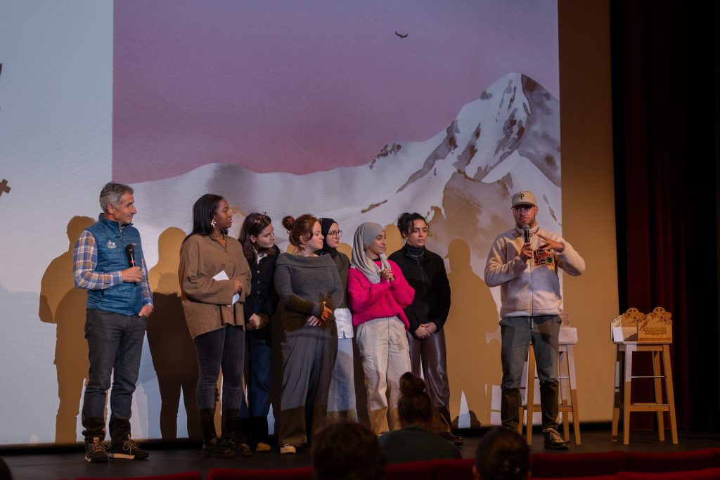 L'équipe du film Au Sommet lors de la 5ème édition du festival de films Femmes en Montagne