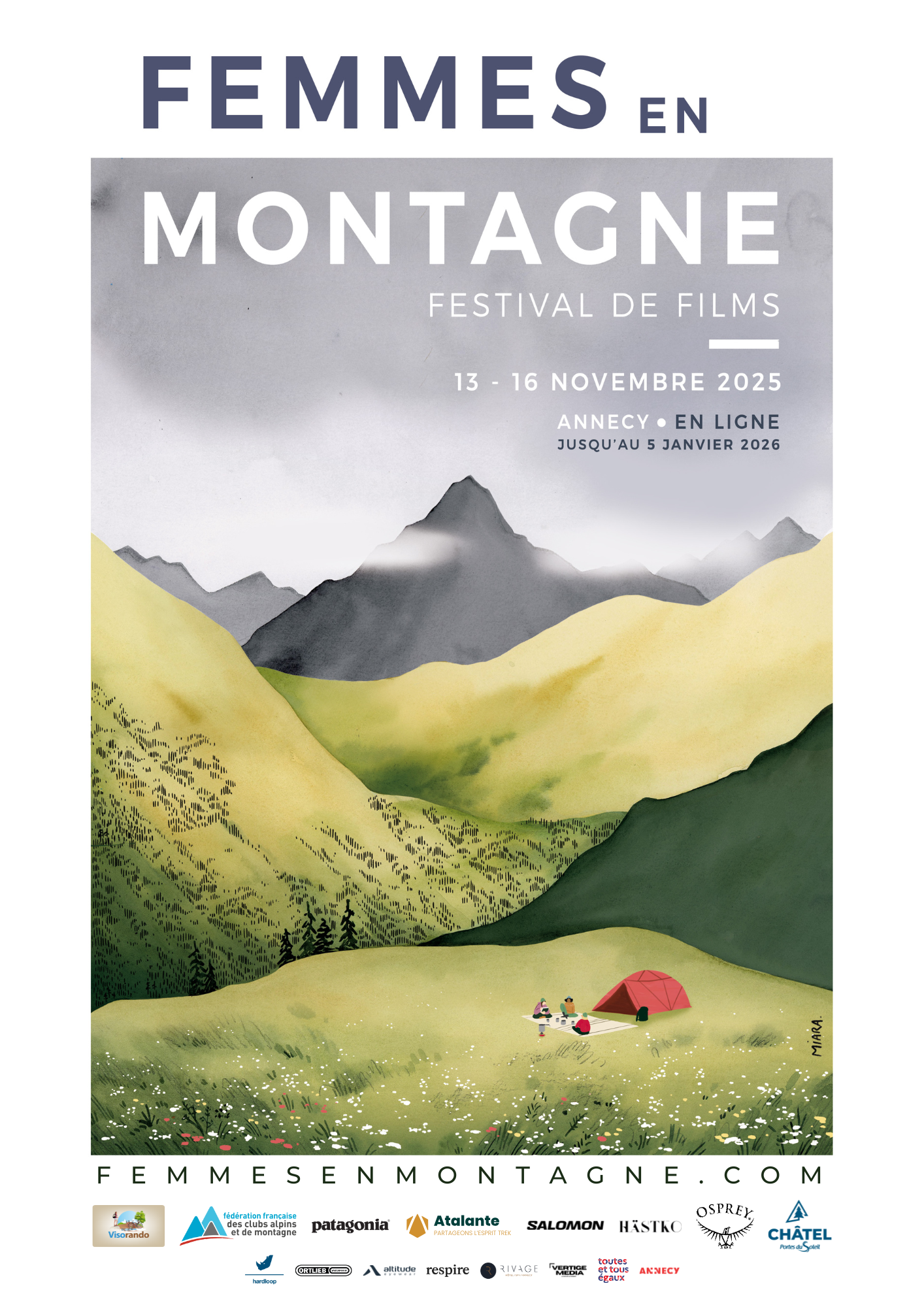 affiche festival de films femmes en Montagne 2025