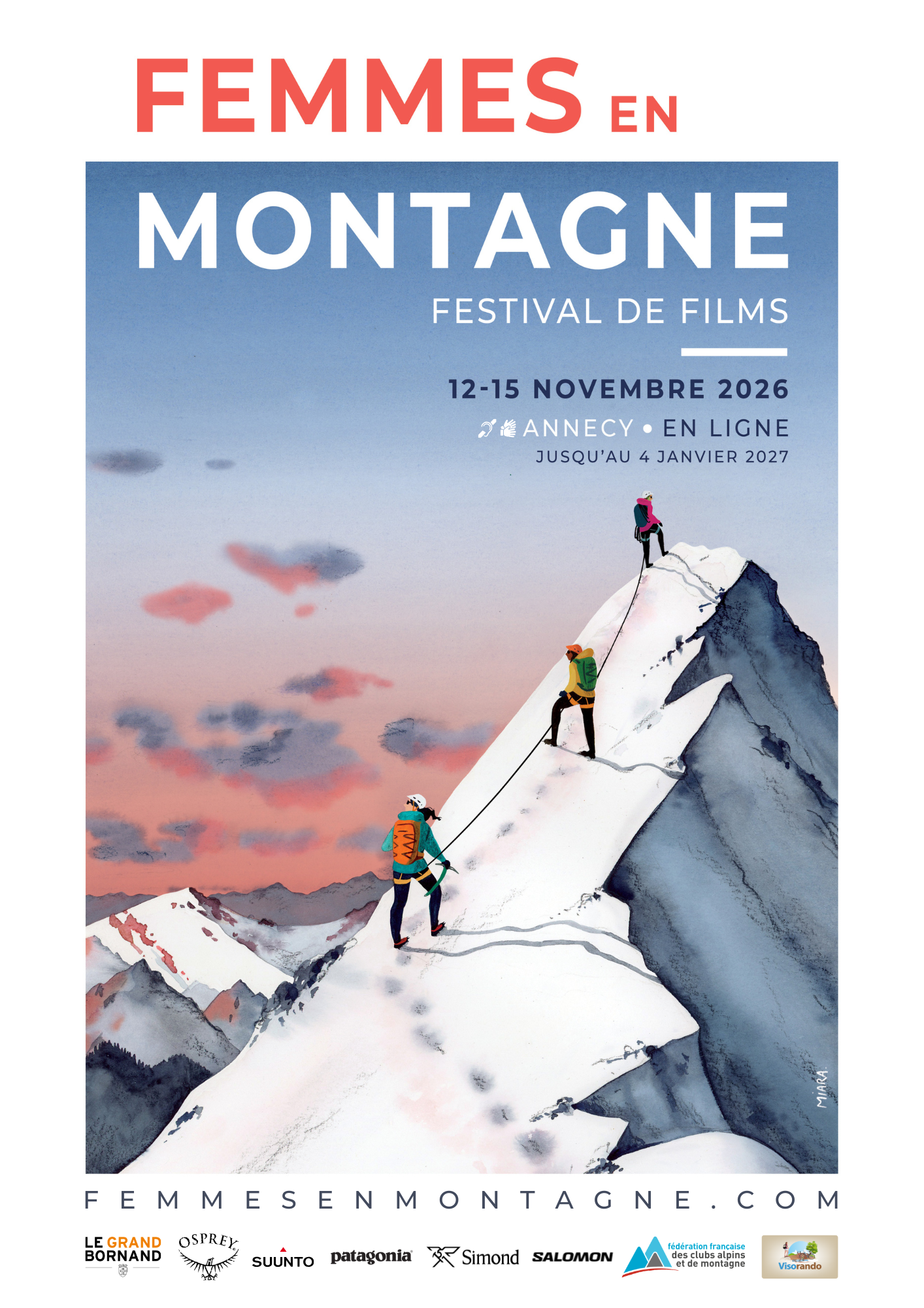 Affiche festival de films femmes en Montagne 2026